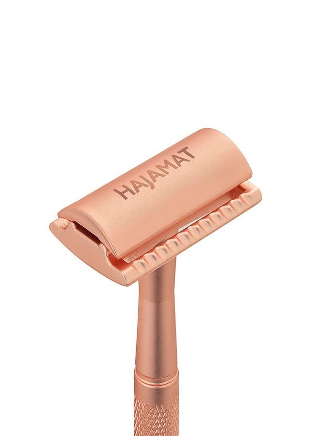 Hajamat Trowel Double Edge Safety Razor |Stainless Steel 304| Closed Comb| Rose Gold Finish - Image 4